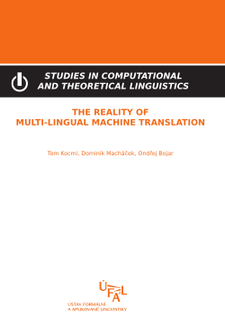 Kocmi Tom, Macháček Dominik, Bojar Ondřej: The Reality of Multi-Lingual Machine Translation