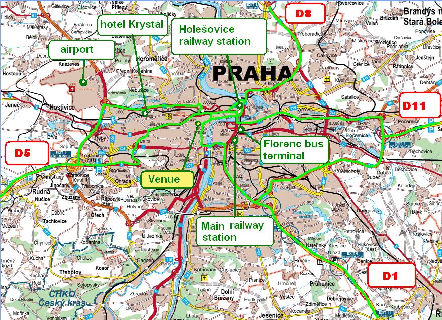 map of Prague